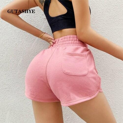 Women Gym Shorts Women High Waist Lifting Push Up Tight Sports Leggings Phone Pocket Jogging Running Fitness Yoga Shorts Pant