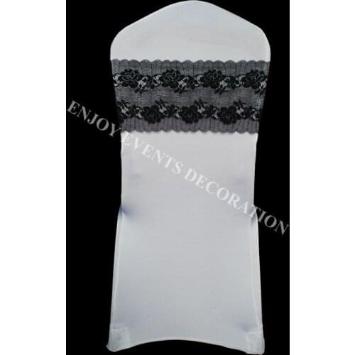 20pcs YHA#58 elegant stretchy lace band for any chair back decor