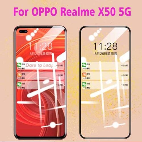 3D Full Glue Tempered Glass For OPPO Realme X50 5G Full Cover 9H film Explosion proof Screen Protector For OPPO Realme X50 5G
