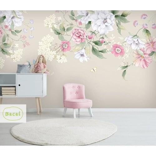 3D Custom Modern Photo Wallpaper Mural Painting Pink Flowers For Living Room Bedroom TV Background Floral Home Decor Paper 16D
