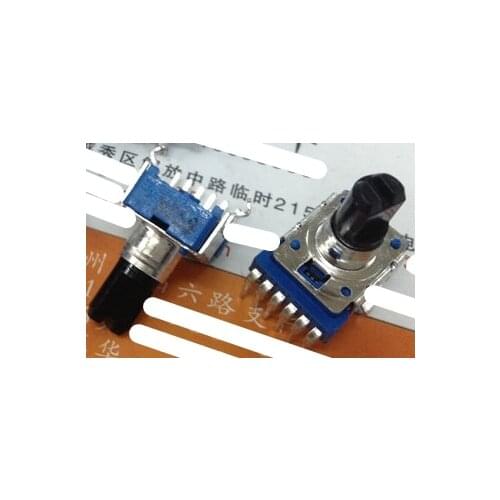 5pcs/lot 142 Vertical double potentiometer B503 B50K handle length 13MMF 6 feet Edifier speaker potentiometer