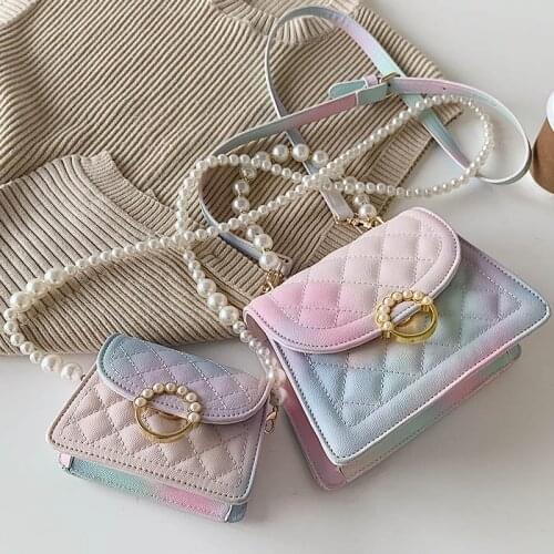 Brand Shoulder Bag With Pearl Straps Crossbody Bag Leather Flap Bags For Women Purses Trend Handbags For Women Mini Clutches