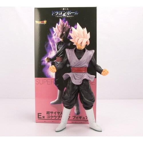 24cm BANDAI Banpresto Original Dragon Ball Grandista ROS Rose SSJ Black Goku Figure Anime Doll Toy Gift