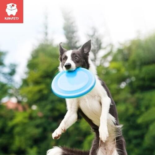KIMPETS 1 Pc Interactive Dog Chew Toys Resistance Bite Soft Puppy Pet Toy for Dogs Pet Training supplies Dog Flying Discs