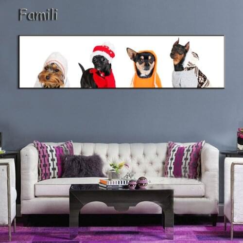 New Nordic Dog pictures Art Prints Poster Wall Picture Canvas Painting No Framed for Living Room Home Decor