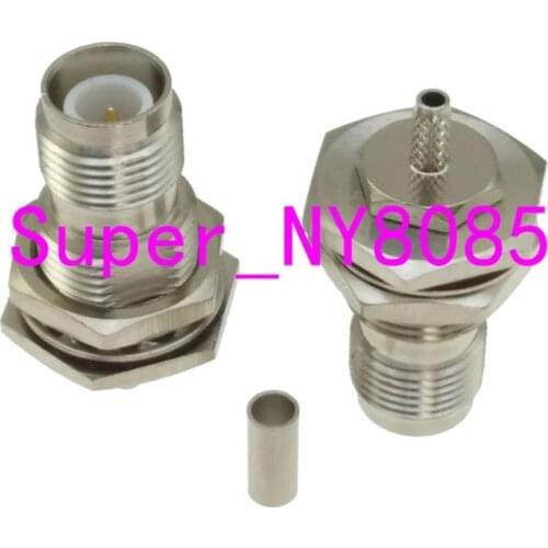 Connector RP-TNC female PLUG nut bulkhead crimp RG174 RG316 LMR100 Cable RF Coaxial