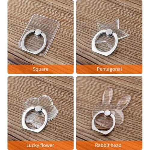 Phone Ring Holder Universal Mobile Phone Grip non-slip Metal/Plastic Fashion Finger Ring for Phone/Tablet Holder Stand Cat/Bear