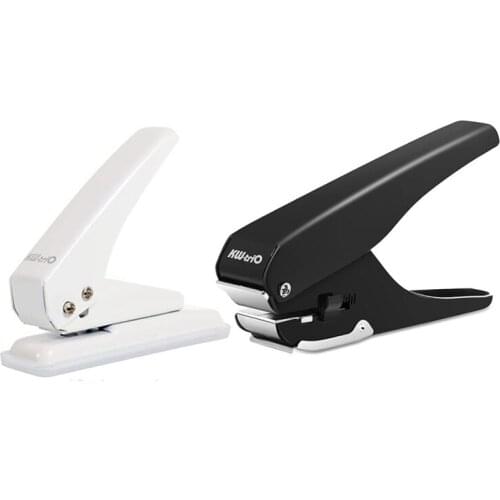 KW-TRIO 1 Single Hole Puncher For Paper And 1 Slot Badge Hole Punch For ID Cards, PVC And Gift Tag
