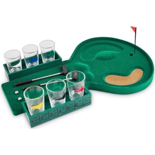 Mini Golf Game Set Safe Interesting Party Props Table Golf Ball Sport Set Toy Interactive Party Table Game Toy For Adults