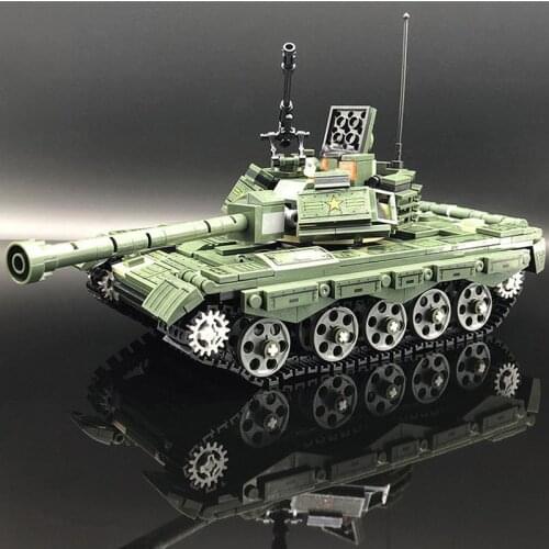 Type 59 Tank Building Blocks Military Series Army Tank Soldier Bricks 3D Model Toys For Children Birthday Gifts Home Decoration
