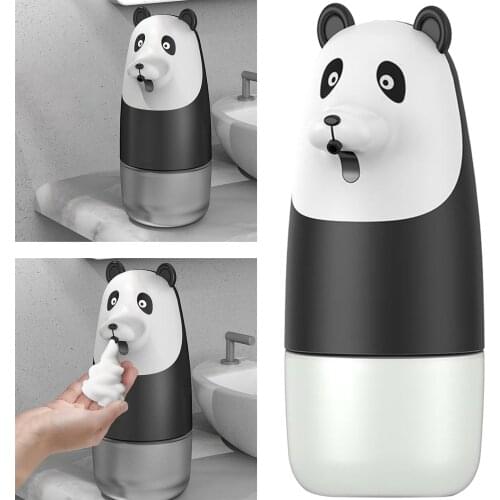 Cartoon Panda Touchless Automatic Soap Dispenser Infrared Foaming Dispensers Hand Washing Machine for Office Home