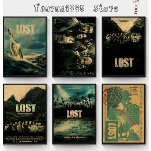 New American TV Series Lost Diaries Decorative Painting/Wall Decor/Bar Poster/Kraft Paper/Retro Poster