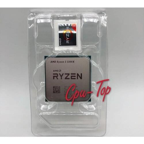 New AMD Ryzen 3 3300X R3 3300X 3.8 GHz Quad-Core Eight-Thread 65W CPU Processor L3=16M 100-000000159 Socket AM4 without Fan