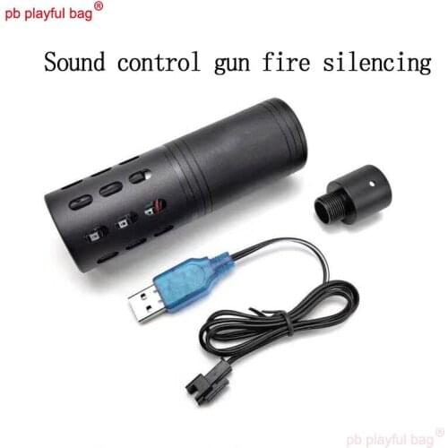 PB Playful Bag Outdoor Sports CS Tactical Equipment Gel Ball Gun Sound Control Muffler Upgrade Material Toys Accessories MG23