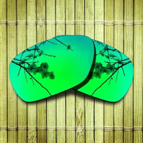 Polarized Replacement Lense For-Oakley Inmate Sunglasses Frame True Color Mirrored Coating - Green Options