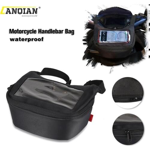 Motorcycle Handlebar Bag Windscreen Bag Fuel Tank Bag For TMAX 560 530 XMAX Vespa GTS300 Mobile Phone Touch Screen Earphone Bag