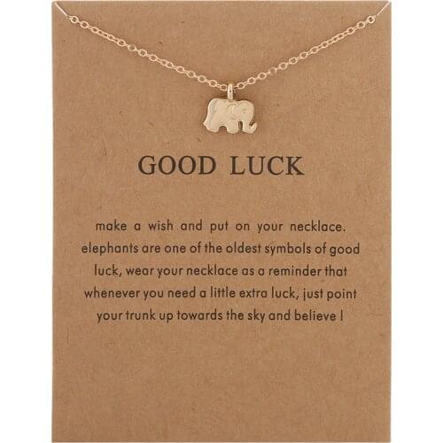 12pcs With Card Alloy Key Star Infinity Love Horse Drop Gold-color Shorts Clavicle Chains Fashion Necklaces & Pendants Wholesale
