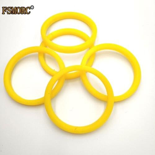 10pieces Yellow silicone Water Heater Hose Pad Water Meter Gasket Silicone seal Non-toxic and tasteless 55*64*7.4mm