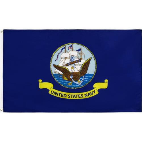 90x150cm Blue US Navy Crest Seal Emblem Flag