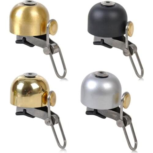 Folding Bicycle Bell Retro Copper Bell Mountain Bike Horn Universal Brass Bells Safety Warning Alarm Parts Bike Accessories
