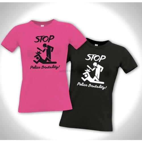 Stop Police Brutality-Girlie Shirt-Punk Oi Hardcore Antifa Human Right