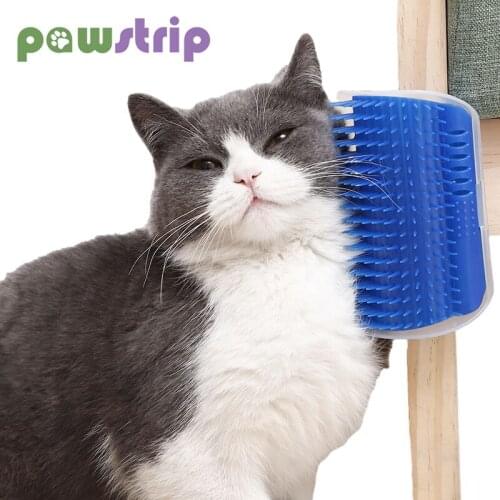 Corner Pet Cat Brush Cats Massage Self Groomer Comb Hair Removal Brushes for Dogs Cats Kitten Grooming Combs with Catnip
