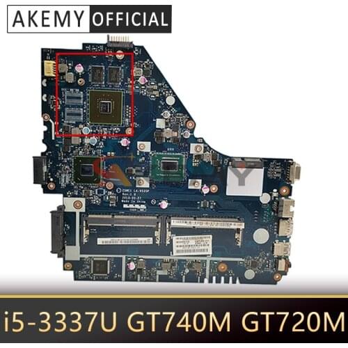 Z5WE1 LA-9535P for ACER E1-570G E1-570 Laptop Motherboard CPU i5 3337U GT740M GT720M DDR3 Test OK Mainboard