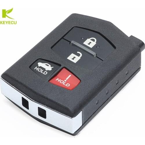 KEYECU New Replacement Shell Remote Key Case Fob 4 Button for Mazda 3 5 6 RX8 CX5 CX7 CX9