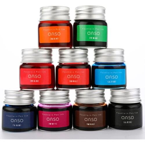 1pc 20ml Authentic Pure colorful ink without fountain pen ink pen nib ncomics refill Penna stilografica carbon pimio 03826