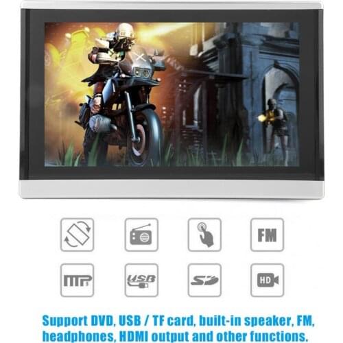 10.1 inch HD Car Headrest DVD Player Portable Digital Pillow Monitor