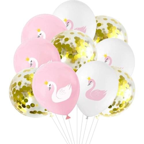 10/15pcs Swan Latex Balloons for Wedding Girl Birthday Party Decoration Baby Shower Party Supplies Air Helium Globos Kids Toy