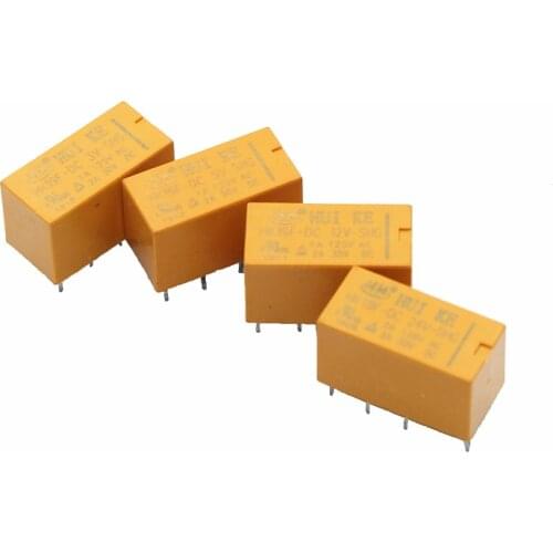 10PCS Coil DPDT 8 Pin 2NO 2NC Mini Power Relays PCB Type HUI KE HK19F HK19F-DC5V-SHG HK19F-DC12V-SHG HK19F-DC24V-SHG