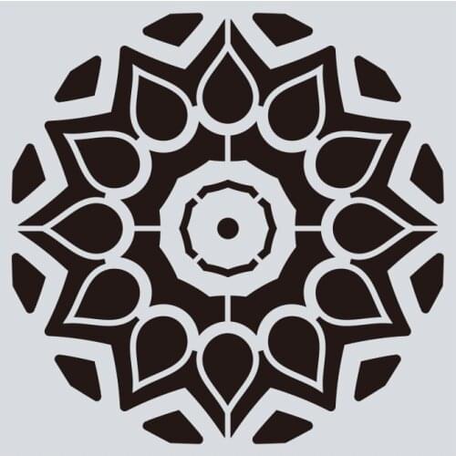 15*15 Mandala Layering Stencils for Diy scrapbook/photo album Decorative Embossing Painting Drawing stencil,home decor