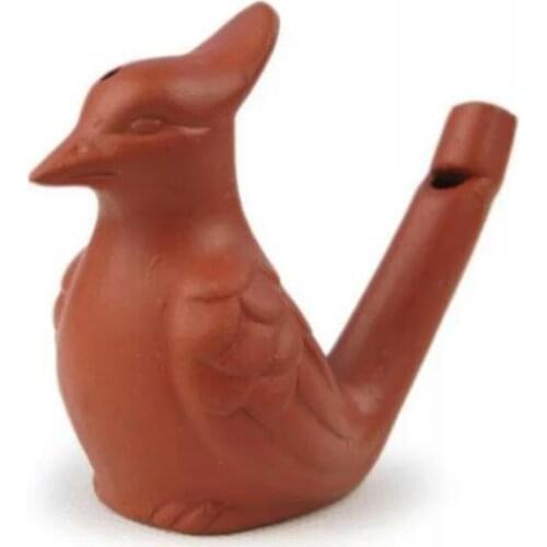 300pcs Vintage Style Bird Water Whistles Clay Ocarina Warbler Song Ceramic Chirps Children Bathtime Toys