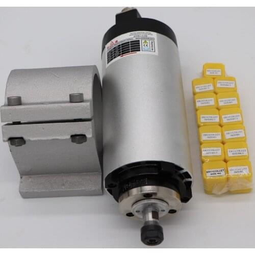 80mm 1.5KW air-cooled spindle motor ER11 24000 rpm 13 pieces ER11 collet spindle clamp