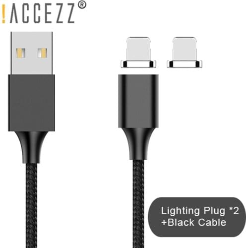 !ACCEZZ Magnetic Cable 3A Fast Quick Charging For iPhone XS MAX XR Micro USB Type C For Samsung Xiaomi Huawei Magnet Data Cable