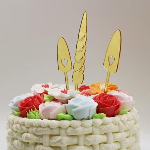 Acrylic Unicorn Cake Topper Unicorn Gold Mirror Happy Birthday Cupcake Topper For Kids Birthday Unicorn Party Cake Decorations