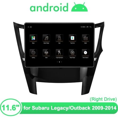 Android Car Radio Stero Head Unit Autoradio 11.6" Multimedia Player 1920*1080 For Subaru Outback Legacy 2009 2014 Carplay DVR 4G