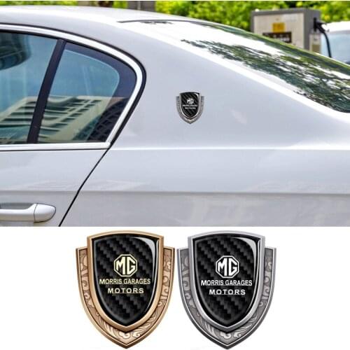 Car Side Badge Decal Accessories for MG Logo MG3 MG5 MG6 MG7 MG TF ZR ZS ES HS GS Morris Auto Rear Emblem Sticker Shield Styling