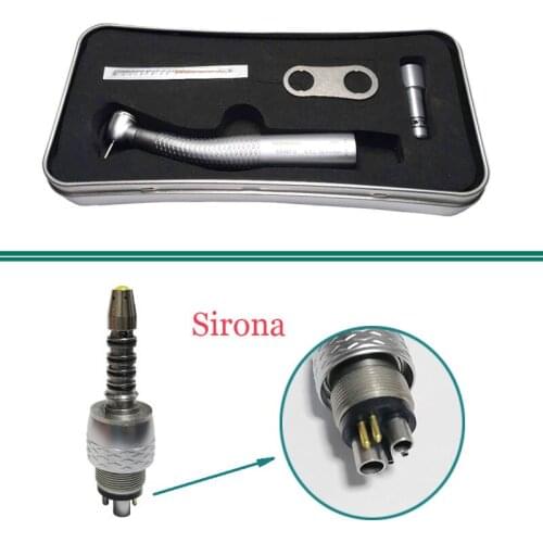 1 Piece Dental High Speed Air Turbine Led Handpiece Quick Connector Sirona R/F Coupler 6-hole Fiber Optic