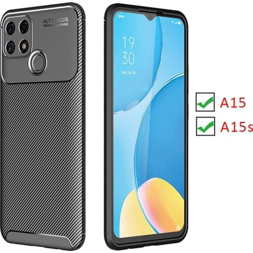 Case for oppo a15 a15s bumper cover on a 15 s 15s 15a oppoa15 oppoa15s protective phone coque back bag silicone matte soft tpu