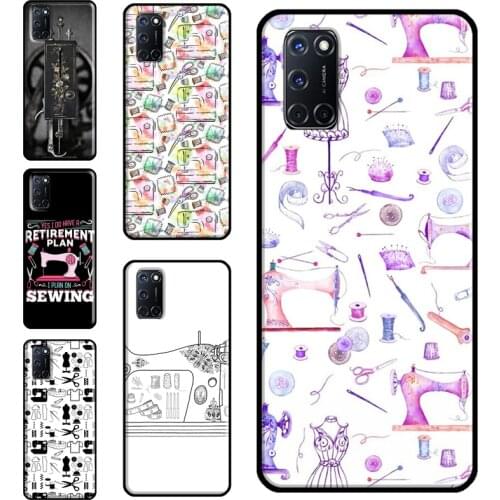 Sewing Machine Case For OPPO A9 A5 A53 A31 2020 A52 A72 A15 A83 A91 A93 A5S Find X3 Pro Reno 2 Z Funda