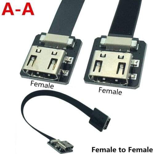 FPV aerial cable PTZ FPV dedicated HDMI A-A standard HDM female to female flexible cable