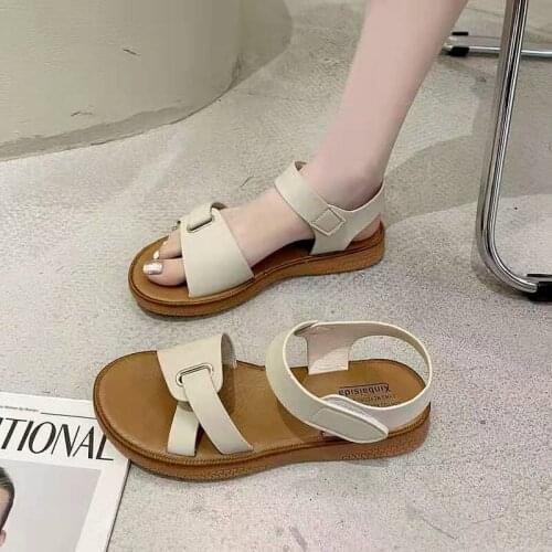 Ladies Flat Sandals Summer Women Sandals Womens Shoes Classic Gladiator Beach Casual Ladies Retro Pedal Sandals Women Sandals