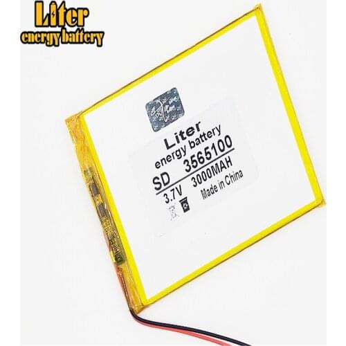 Li-po 3.7V 3565100 3000mah lithium polymer battery seven inches tablet battery cool can instead