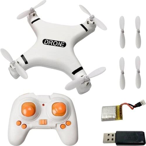 Mini Four-axis RC Aircraft 2.4G Drone RC Quadcopter Aircraft LED Drone One-Button Return Gifts Kids Outdoor Remote Control Toys
