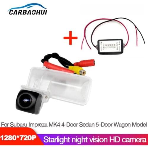 NEW ! Car Starlight Night Vision Rear View Reverse Backup Camera For Subaru Impreza MK4 4-Door Sedan 5-Door Wagon Model CCD HD