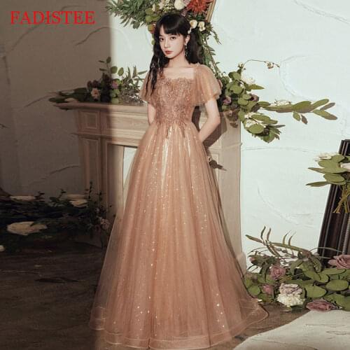 New Arrival Lace Appliques Evening Dresses Robe De Soirée De Mariage Prom Party Dress Vestidos De Fiesta вечерние платья