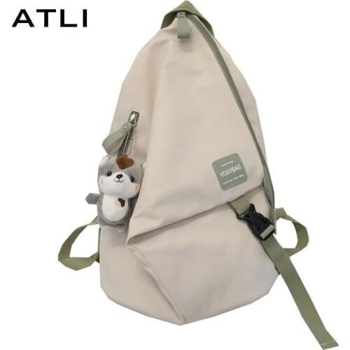 New Backpack Fashion School Backpacks for Women 2021 False Hand Shoulder Personalized School Bag Teenage Girls Mochilas Female