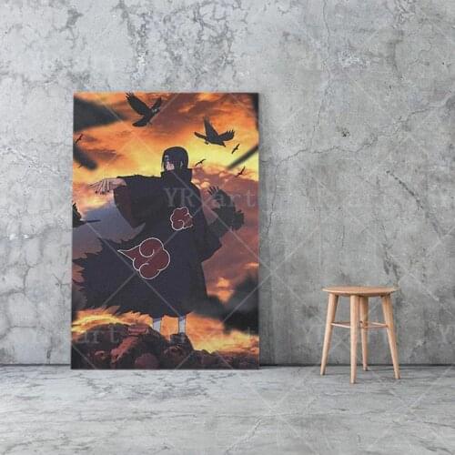Japanese Anime Poster Naruto Canvas Painting Kakashi Naruto Sasuke Kids Bedroom Mural Decoration Picture Wall Art Prints Cuadros